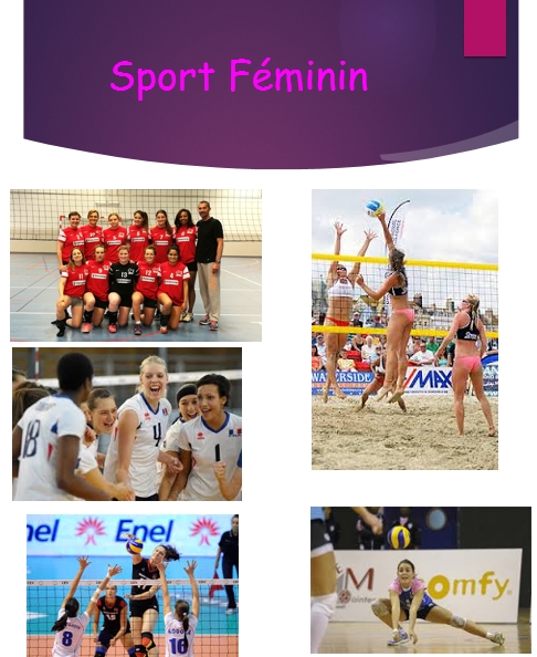 Affiche sport féminin